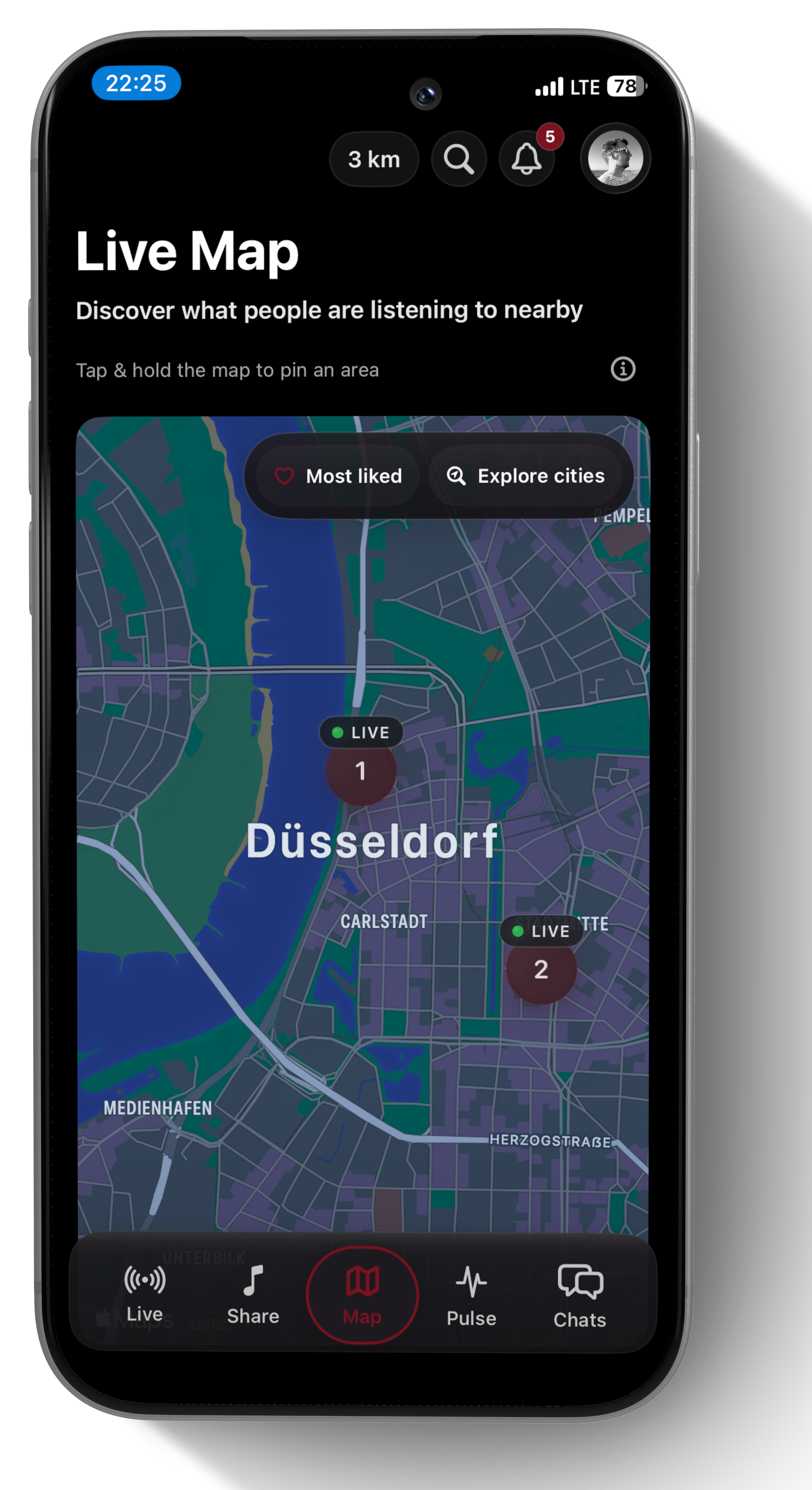 Map tab preview